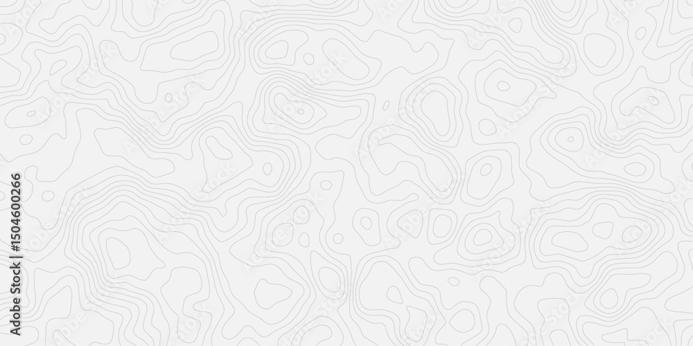 Poster white topographic contour line pattern. abstract and modern design element, ideal for backgrounds, t