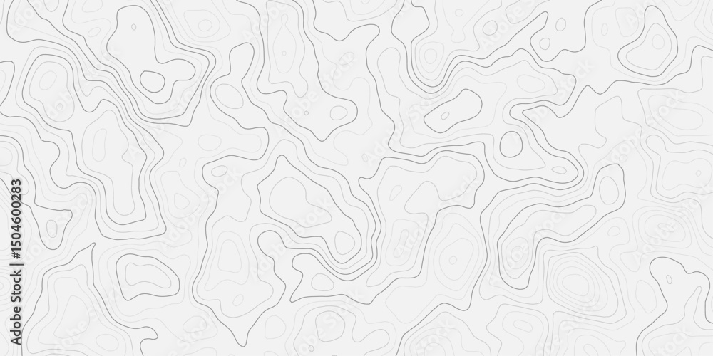 Poster abstract design on a white background with curved wavey lines creating a flowing, organic pattern. m