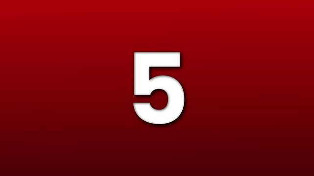 number one on red
