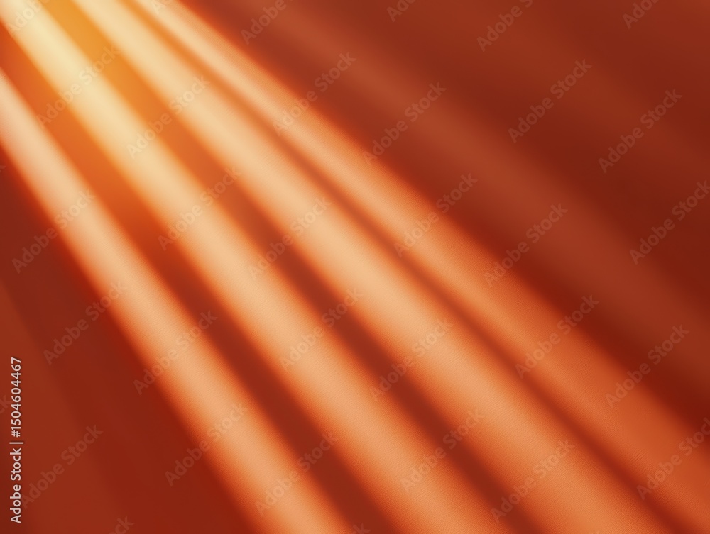 Poster abstract orange background with soft light rays creating a warm and inviting atmosphere in a modern 
