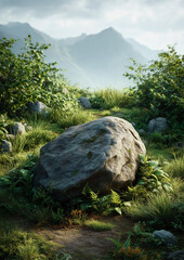 rocks in the mountains