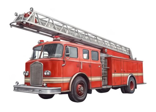 Fire truck png firefighter truck png emergency truck png rescue vehicle png red fire engine png transparent background image