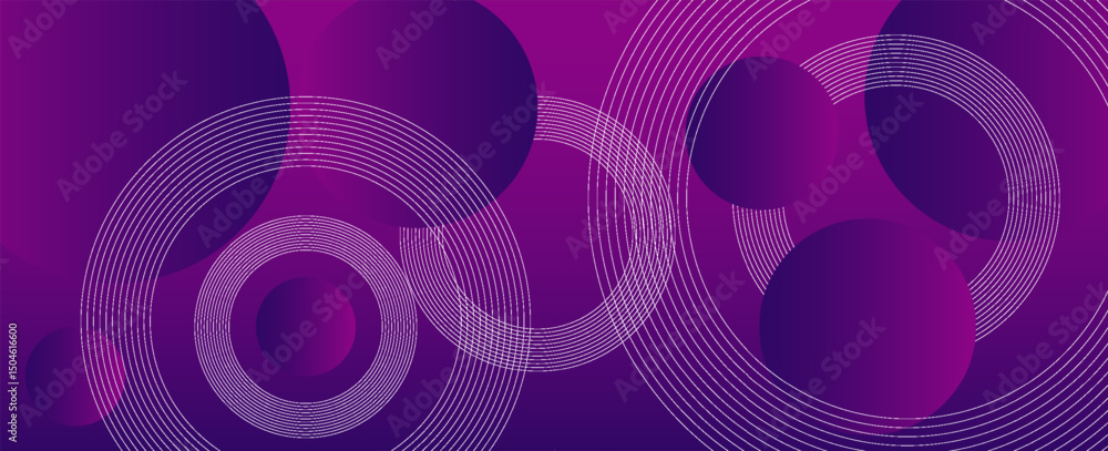 Poster minimal geometric background. purple elements with fluid gradient. dynamic shapes composition. vecto
