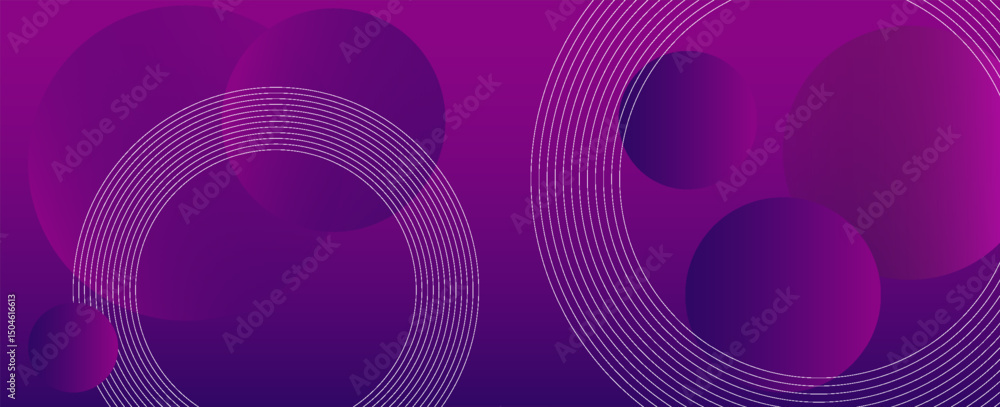 Poster minimal geometric background. purple elements with fluid gradient. dynamic shapes composition. vecto