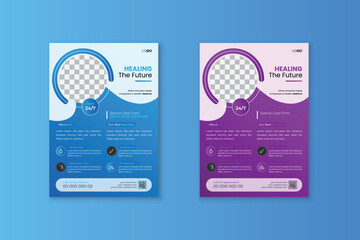 Clean and Professional Medical Flyer Design | Health Care and Wellness Flyer Design Template