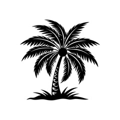 Fototapeta premium palm trees silhouettes