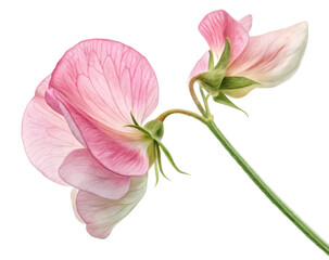 Sweet pea PNG garden plant PNG flower PNG edible pea PNG botanical PNG transparent background image