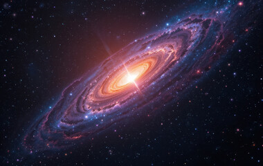 Stunning quasar shines brightly at center of this spiral galaxy surrounded by stars