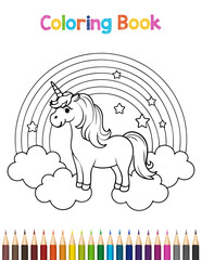 Fototapeta premium Detailed Animal Illustration for Coloring Book Page with Various Animals Perfect for Creative Projects and Relaxation Activities for Children and Adults