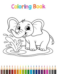 Adorable Animals Coloring Book Page Fun and Easy Designs for Kids Featuring Cute Creatures