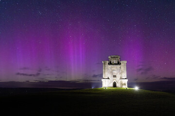 Aurora Borealis at Paxtons Tower Wales