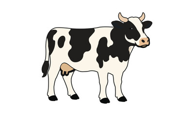 Cow vector illustration, Adobe Illustrator Artwork