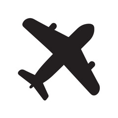 Obraz premium airplane, jet, aircraft, silhouette, flight, aviation, travel, black, icon, vector, graphic, sky, fly, airline vector 