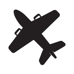 Obraz premium airplane, jet, aircraft, silhouette, flight, aviation, travel, black, icon, vector, graphic, sky, fly, airline vector 