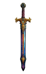 Medieval Fantasy Sword isolated on a white background