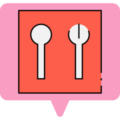 Hand doors single vector icon illustration