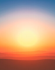 Fototapeta premium sunset in the mountains