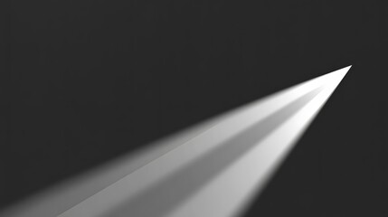 Bright Light Beam Shining Dark Background Abstract