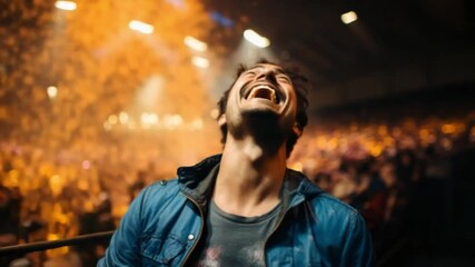 A vibrant atmosphere bursts with confetti as an exuberant crowd revels in the energy of the moment. Laughter and joy echo, creating lasting memories for all attending