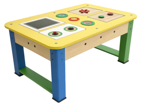 interactive playground table png children play furniture png educational play table png toddler learning table png developmental toy png transparent background image
