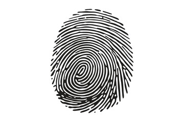 Fingerprint identification security unique identity authentication concept