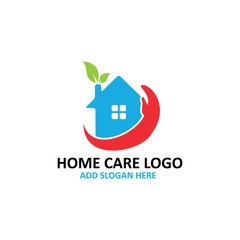 home care logo design vector