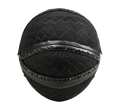 Black Fencing Helmet Isolated on white background, png, transparent