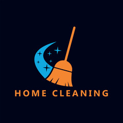 home roof cleaning logo design vector