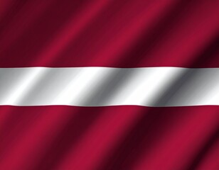 Animation of Republic of Latvia flag of bordo red colors and middle stripe in white