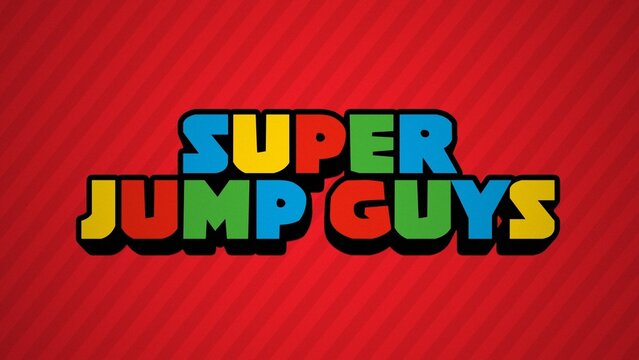 Super Power Jumping Plumber Game Title Intro