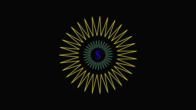 beautiful mystic mandala pattern - seamless looping