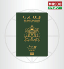 Moroccan Passport Vector – Travel ID Document Illustration