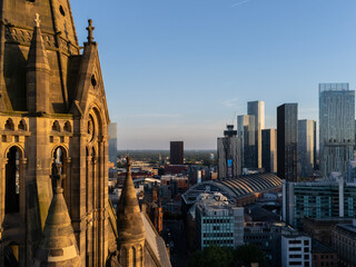 Side Profile Manchester Clock Tower