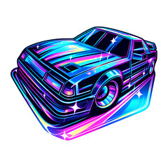 retro car vector illustration