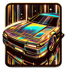 retro car vector illustration