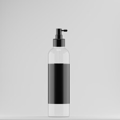 Clear Spray Bottle Mockup.