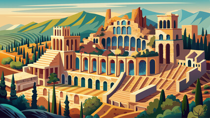 The Odeon of Herodes Atticus, a Roman theatre on Athens’ Acropolis, showcases ancient architecture, stone arches, and historic charm, surrounded by Greek ruins and rich cultural heritage.