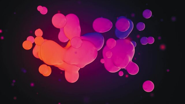 abstract pink background with bubbles