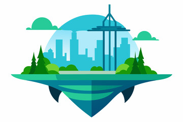 vector illustration of a city