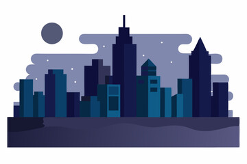 Obraz premium city in the night