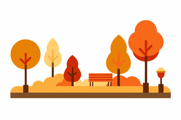 autumn tree in the park