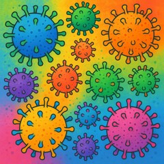 close up of virus