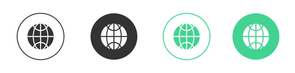 Website icon Minimal Flat Line Vector Icon Set.