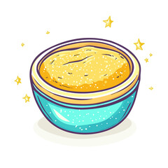 Body Scrub, cartoon vector illustration, flat 2D isometric style, white background.