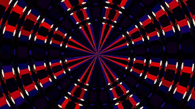 3D animation beautiful video colorful abstract bright light energy 4K of smooth lines waves glittering light effect on round shape in center, black background