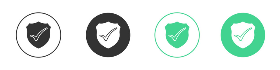 Warranty icon Minimal Flat Line Vector Icon Set.