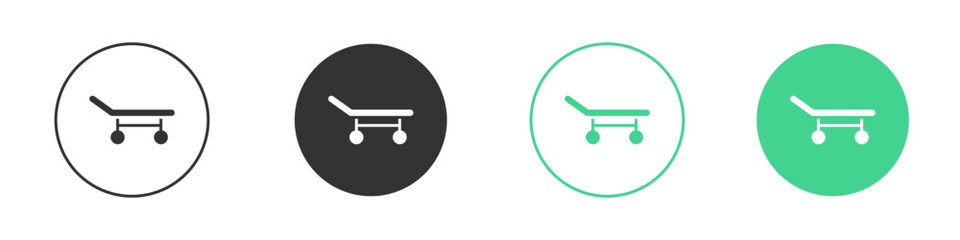 Stretcher icon Minimal Flat Line Vector Icon Set.