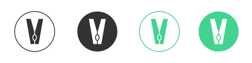 Peg icon Minimal Flat Line Vector Icon Set.