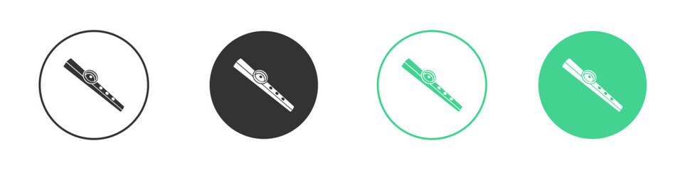 Kazoo icon Minimal Flat Line Vector Icon Set.