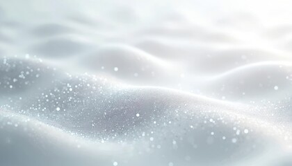 Obraz premium Abstract digital data concept. White, gray wave light textures form fantasy wave, dots, glow, light particles against blurred background. Futuristic technology concept for science, web, technology.